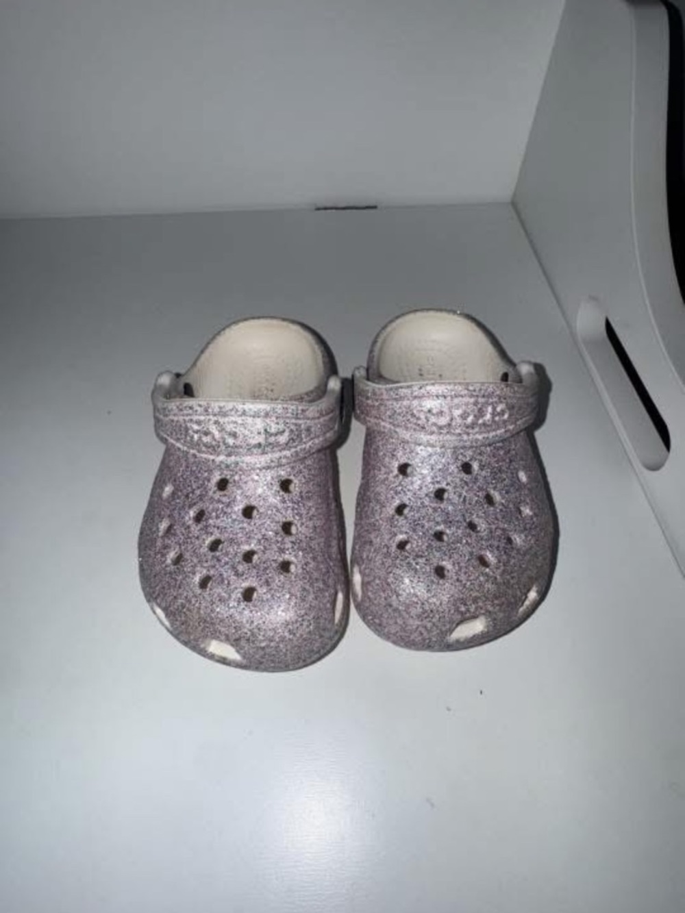CROCS Kids Glitter Clogs - Light Purple